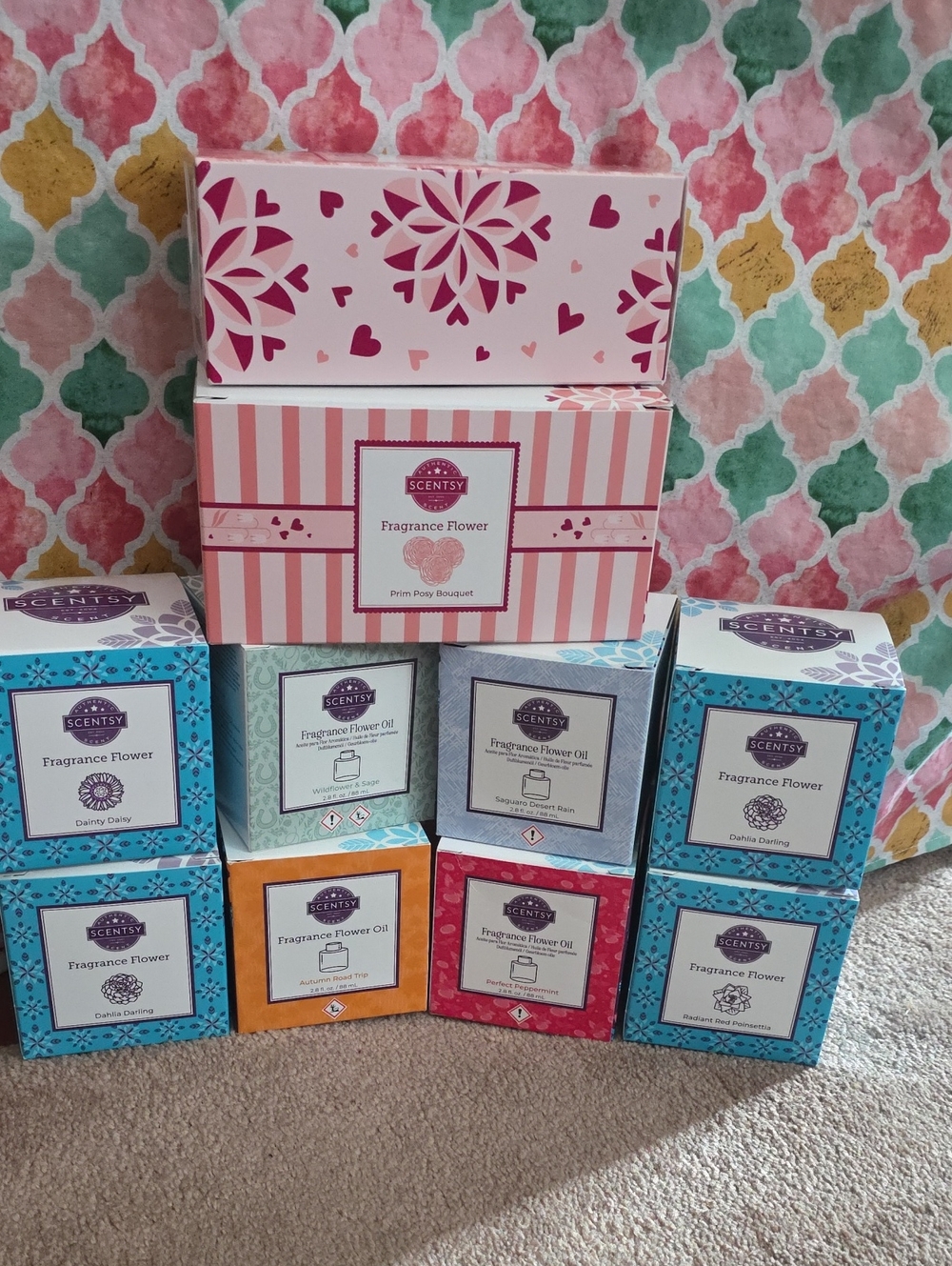 Scentsy Fragrance Flower Oil Collection Bundle